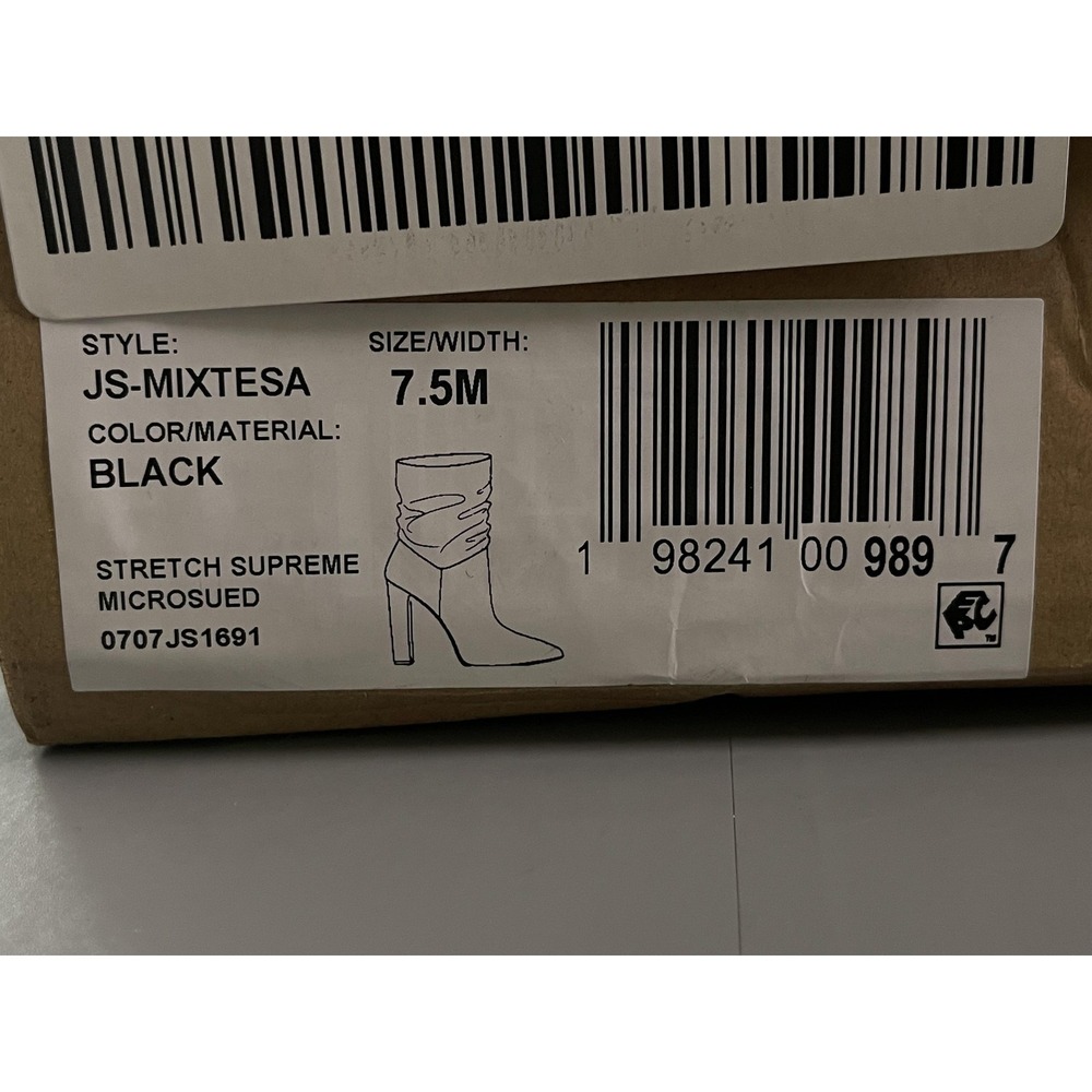 Jessica Simpson Boots Womens Size 7.5 Black JS-MIXTESA Ankle Booties Block Heel - Picture 10 of 12